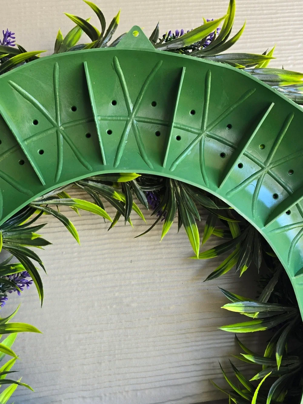 🌿 Handmade 20” Lavender Wreath | Natural Look Front Door Decor